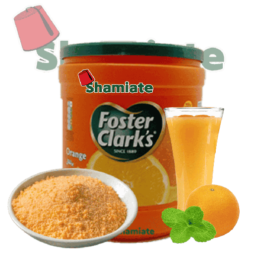 [8385 Instant Orange Juice Powder (Foster Clark's, 1.92 Kg, 6 Pieces) Jus d'Orange en Poudre Instantanée (Foster Clark's, 1.92 Kg, 6 Pièces) Jus d'Orange en Poudre Instantanee (Foster Clark's, 1.92 Kg, 6 Pieces)عصير برتقال سريع التحضير (فوستر كلارك, بلا, 1.92 كلغ, 6 وحدات) ] Jus d'Orange en Poudre Instantanée (Foster Clark's, 1.92 Kg, 6 Pièces)