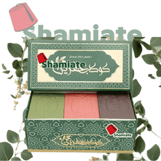 [8431 Aleppo Soap (Bayram, Planet Afrin, 6 x 125 gm, 12 Pieces) Savon D'Alep (Bayram, Planète Afrin, 6 x 125 gm, 12 Pièces) Savon D'Alep (Bayram, Planete Afrin, 6 x 125 gm, 12 Pieces)صابون غار (بيرم, كوكب عفرين, 6 x 125 غرام, 12 وحدة) ] صابون غار (بيرم, كوكب عفرين, 6 x 125 غرام, 12 وحدة)