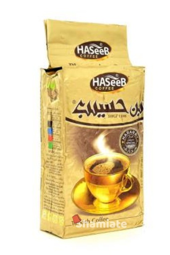 [2504 Arabic Coffee (Haseeb, Cardamom, 500 gm, 10 Pieces) Café Arabe (Haseeb, Cardamome, 500 gm, 10 Pièces) Cafe Arabe (Haseeb, Cardamome, 500 gm, 10 Pieces)قهوة عربية (حسيب, حب هال, 500 غرام, 10 وحدات) ] Café Arabe (Haseeb, Cardamome, 500 gm, 10 Pièces)