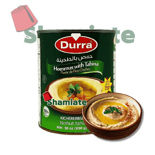 [2514 Canned Hommos Tahina (Durra, 850 gm, 12 Pieces) Hommos Tahina En Conserve (Durra, 850 gm, 12 Pièces) Hommos Tahina En Conserve (Durra, 850 gm, 12 Pieces)حمص بالطحينة معلب (الدرة, بلا, 850 غرام, 12 وحدة) ] حمص بالطحينة معلب (الدرة, بلا, 850 غرام, 12 وحدة)