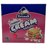 [8514 Cookies (Deemah, Strawberry Cream, 12 x 27 gm, 12 Pieces) Biscuits (Deemah, Fraise Crème, 12 x 27 gm, 12 Pièces) Biscuits (Deemah, Fraise Creme, 12 x 27 gm, 12 Pieces)كوكيز (ديمة, كريم الفراولة, 12 x 27 غرام, 12 وحدة) ] Biscuits (Deemah, Fraise Crème, 12 x 27 gm, 12 Pièces)
