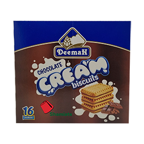 [8517 Cookies (Deemah, Chocolate Cream, 12 x 27 gm, 12 Pieces) Biscuits (Deemah, Chocolat  Crème, 12 x 27 gm, 12 Pièces) Biscuits (Deemah, Chocolat  Creme, 12 x 27 gm, 12 Pieces)كوكيز (ديمة, كريمة الشوكولاتة, 12 x 27 غرام, 12 وحدة) ] Biscuits (Deemah, Chocolat  Crème, 12 x 27 gm, 12 Pièces)