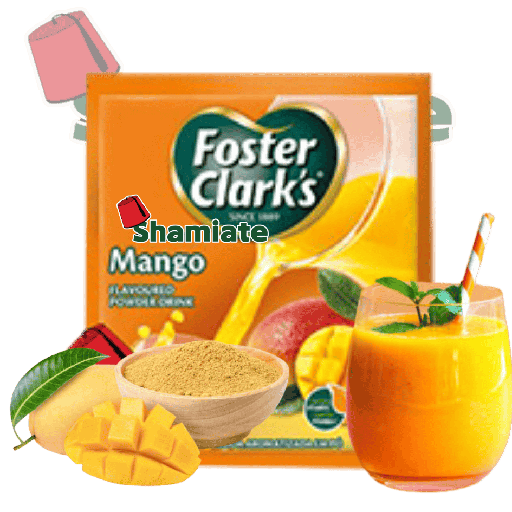 [8524 Instant Mango Juice Powder (Foster Clark's, 15 x 20 gm, 10 Pieces) Jus de Mangue en Poudre Instantanée (Foster Clark's, 15 x 20 gm, 10 Pièces) Jus de Mangue en Poudre Instantanee (Foster Clark's, 15 x 20 gm, 10 Pieces)عصير المانجو الفوري (فوستر كلارك, بلا, 15 x 20 غرام, 10 وحدات) ] Jus de Mangue en Poudre Instantanée (Foster Clark's, 15 x 20 gm, 10 Pièces)