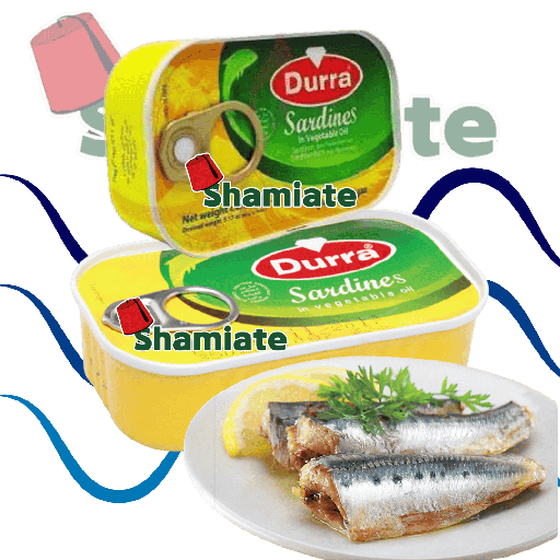 [2548 Canned Sardine (Durra, In Oil, 125 gm, 50 Pieces) Sardine En Conserve (Durra, À l'Huile, 125 gm, 50 Pièces) Sardine En Conserve (Durra, A l'Huile, 125 gm, 50 Pieces)سردين معلب (الدرة, بالزيت, 125 غرام, 50 وحدة) ] سردين معلب (الدرة, بالزيت, 125 غرام, 50 وحدة)