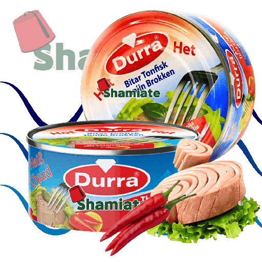 [2551 Canned Tuna (Durra, In Pieces Spicy with Oil, 160 gm, 48 Pieces) Thon en conserve (Durra, piquant à l'huile, 160 g, 48 pièces) Thon en conserve (Durra, piquant a l'huile, 160 g, 48 pieces)تونة معلبة (الدرة, قطع حارة بالزيت, 160 غرام, 48 وحدة) ] Thon en conserve (Durra, piquant à l'huile, 160 g, 48 pièces)