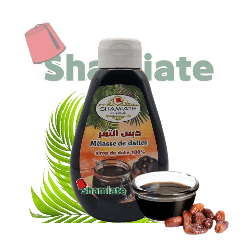 [001510 Date Syrup (Shamiate, 500 gm, 20 Pieces) Mélasse (Sirop) de Datte (Shamiate, 500 gm, 20 Pièces) Melasse (Sirop) de Datte (Shamiate, 500 gm, 20 Pieces)دبس تمر (شاميات, 500 غرام, 20 وحدة) ] Mélasse (Sirop) de Datte (Shamiate, 500 gm, 20 Pièces)