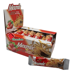 [001526 Strawberry Cereal Bar (Mexmix, Strawberry, 6 x 24 x 26.5 gm, 6 Pieces) Barre de Céréales à la Fraise (Mexmix, Fraise, 6 x 24 x 26,5 gm, 6 Pièces) Barre de Cereales a la Fraise (Mexmix, Fraise, 6 x 24 x 26,5 gm, 6 Pieces)لوح الحبوب فراولة (مكسمكس، فراولة، 6 × 24 × 26.5 جم، 6 قطع)  ] Barre de Céréales à la Fraise (Mexmix, Fraise, 6 x 24 x 26,5 gm, 6 Pièces)