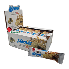 [001527 Vanilla Cereal Bar (Mexmix, Vanilla, 6 x 24 x 26.5 gm, 6 Pieces) Barre de Céréales à la Vanille (Mexmix, Vanille, 6 x 24 x 26,5 gm, 6 Pièces) Barre de Cereales a la Vanille (Mexmix, Vanille, 6 x 24 x 26,5 gm, 6 Pieces)لوح الحبوب فانيليا (مكسمكس، فانيليا، 6 × 24 × 26.5 جم، 6 قطع)  ] لوح الحبوب فانيليا (مكسمكس، فانيليا، 6 × 24 × 26.5 جم، 6 قطع) 