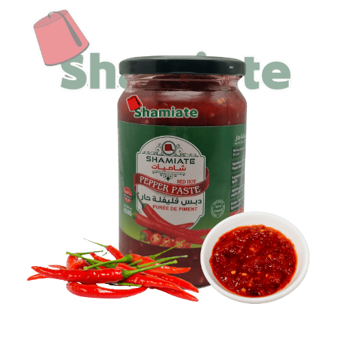 [001570 Hot Pepper Paste (Shamiate, 650 gm, 12 Pieces) Concentré De Piment Fort (Shamiate, 650 gm, 12 Pièces) Concentre De Piment Fort (Shamiate, 650 gm, 12 Pieces)دبس فليفلة حار (شاميات, بلا, 650 غرام, 12 وحدة) ] Concentré De Piment Fort (Shamiate, 650 gm, 12 Pièces)