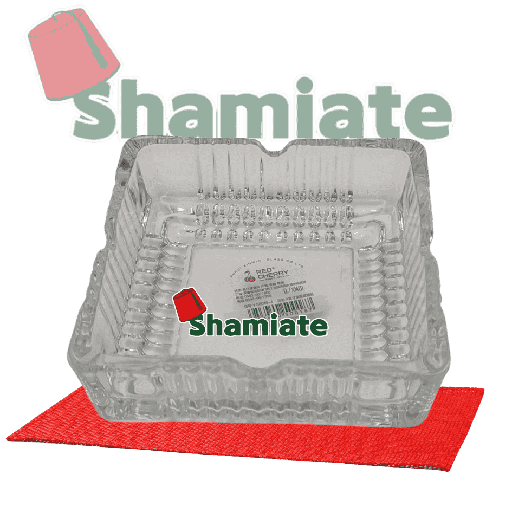 [001597 Small glass ashtray Petit cendrier en verre Petit cendrier en verreمنفضة سجائر زجاجية صغيرة ] Small glass ashtray