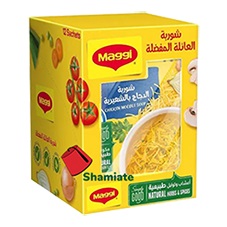 [001599 Soup (Maggi, Chicken Chorba and Vermicelli, 12x 50gm) Soupe (Maggi, Chorba au Poulet et Vermicelle, 12x 50gm, 12 Pièces) Soupe (Maggi, Chorba au Poulet et Vermicelle, 12x 50gm, 12 Pieces)شوربة (ماجي، شوربة دجاج، شعيرية، 12 × 50 جرام) ] Soupe (Maggi, Chorba au Poulet et Vermicelle, 12x 50gm, 12 Pièces)