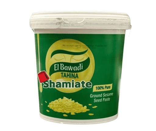 [001662 Tahina (Sesame Cream) (El Bawadi, 18 Kg, 1 Piece) Tahina (Crème De Sésame) (El Bawadi, 18 Kg, 1 Pièce) Tahina (Creme De Sesame) (El Bawadi, 18 Kg, 1 Piece)طحينة (البوادي, 18 كلغ, 1 وحدة) ] Tahina (Crème De Sésame) (El Bawadi, 18 Kg, 1 Pièce)