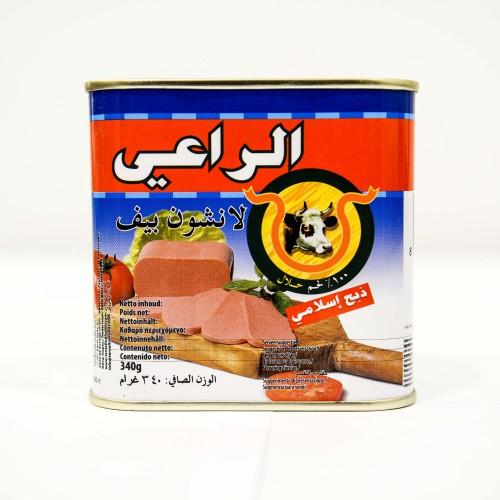 [2653 Canned Beef Luncheon (Al Raii, 340 gm, 24 Pieces) Luncheon Viande De Boeuf (Al Raii, 340 gm, 24 Pièces) Luncheon Viande De Boeuf (Al Raii, 340 gm, 24 Pieces)لحم لانشون بقر معلب (الراعي, بلا, 340 غرام, 24 وحدة) ] Luncheon Viande De Boeuf (Al Raii, 340 gm, 24 Pièces)