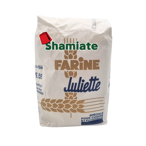 [001672 Wheat Flour (Juliette, T55, 1 Kg, 10 Pieces) Farine de Blé (Juliette, T55, 1 Kg, 10 Pièces) Farine de Ble (Juliette, T55, 1 Kg, 10 Pieces) (وحدات10،T55 ،دقيق القمح (جولييت،1 كلغ ] Farine de Blé (Juliette, T55, 1 Kg, 10 Pièces)