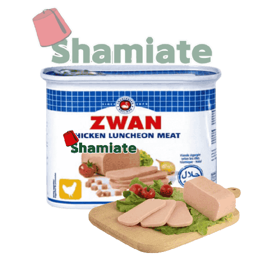 [2656 Canned Poultry Luncheon (Zwan, 340 gm, 12 Pieces) Luncheon Viande De Poulet (Zwan, 340 gm, 12 Pièces) Luncheon Viande De Poulet (Zwan, 340 gm, 12 Pieces)لحم دجاج معلب (زوان, بلا, 340 غرام, 12 وحدة) ] Luncheon Viande De Poulet (Zwan, 340 gm, 12 Pièces)