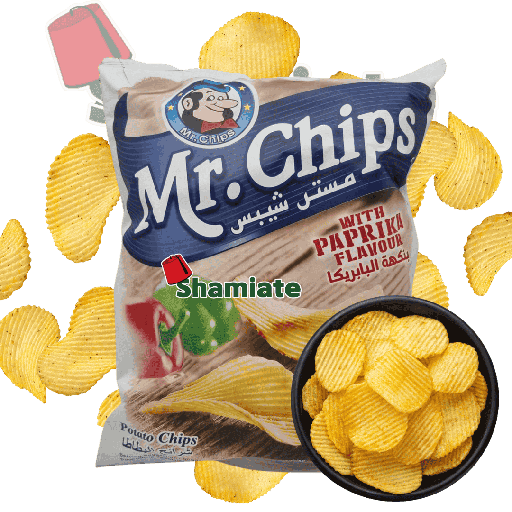 [001687 Chips (Mr. Chips, Paprika Flavour, 75 gm, 20 Pieces) Chips (Mr. Chips, Paprika, 75 gm, 20 Pièces) Chips (Mr. Chips, Paprika, 75 gm, 20 Pieces)شيبس (السيد شيبس, بابريكا, 75 غرام, 20 وحدة) ] شيبس (السيد شيبس, بابريكا, 75 غرام, 20 وحدة)