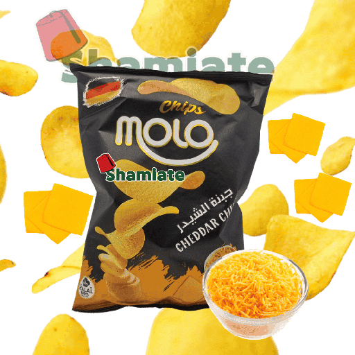 [001703 Chips (Molo, Cheddar Cheese, 40 gm, 12 Pieces) Chips (Molo, Fromage Cheddar, 40 gm, 12 Pièces) Chips (Molo, Fromage Cheddar, 40 gm, 12 Pieces)(مولو، جبنة شيدر، 40 جم، 12 قطعة)شيبس ] Chips (Molo, Cheddar Cheese, 40 gm, 12 Pieces)