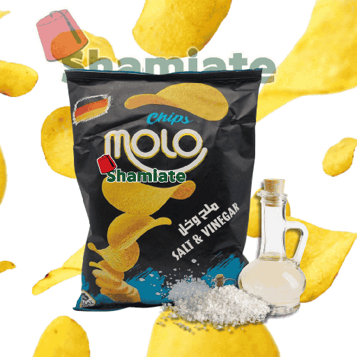 [001704 Chips (Molo, Vinegar and Salt, 40 gm, 12 Pieces) Chips (Molo, Vinaigre et Sel, 40 gm, 12 Pièces) Chips (Molo, Vinaigre et Sel, 40 gm, 12 Pieces) (مولو، خل وملح، 40 غرام، 12 قطعة)شيبس ] Chips (Molo, Vinegar and Salt, 40 gm, 12 Pieces)