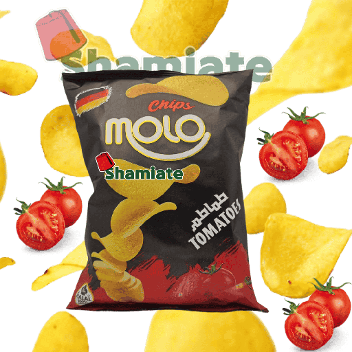 [001705 Chips (Molo, Tomatoes, 40 gm, 12 Pieces) Chips (Molo, Tomates, 40 gm, 12 Pièces) Chips (Molo, Tomates, 40 gm, 12 Pieces) (مولو، طماطم، 40 جم، 12 قطعة)شيبس ] Chips (Molo, Tomatoes, 40 gm, 12 Pieces)