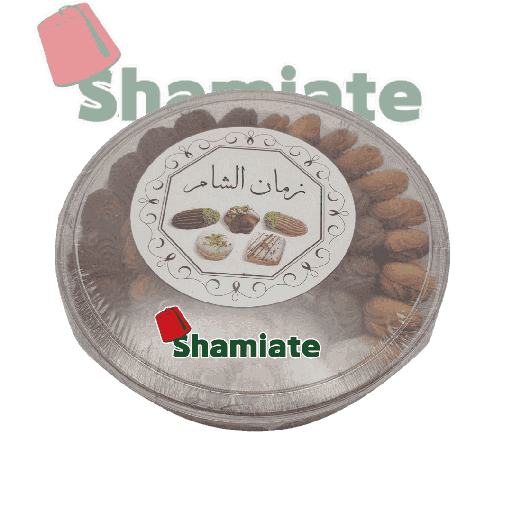 [001723 Oriental Pastry (Zaman Al Sham, Petit four, 500 gm, 14 Pieces) Pâtisserie Orientale (Zaman Al Sham, Petit four, 500 gm, 14 Pièces) Patisserie Orientale (Zaman Al Sham, Petit four, 500 gm, 14 Pieces) حلويات سوري فاخرة (زمان الشام, بيتية فور, 500 غرام, 14 وحدات) ]  حلويات سوري فاخرة (زمان الشام, بيتية فور, 500 غرام, 14 وحدات)