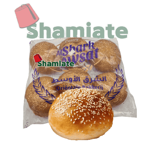 [001734 Hamburger Bun (AlSharq AlAwsat, Fresh x5, 350 gm, 10 Pieces) Pain Hamburger (AlShark AlAwsat, Frais x 5, 350 gm, 10 Pièce) Pain Hamburger (AlShark AlAwsat, Frais x 5, 350 gm, 10 Piece)خبز همبرغر (الشرق الأوسط، طازج × 5، 350 غرام، 10 قطع) ] Pain Hamburger (AlShark AlAwsat, Frais x 5, 350 gm, 10 Pièce)