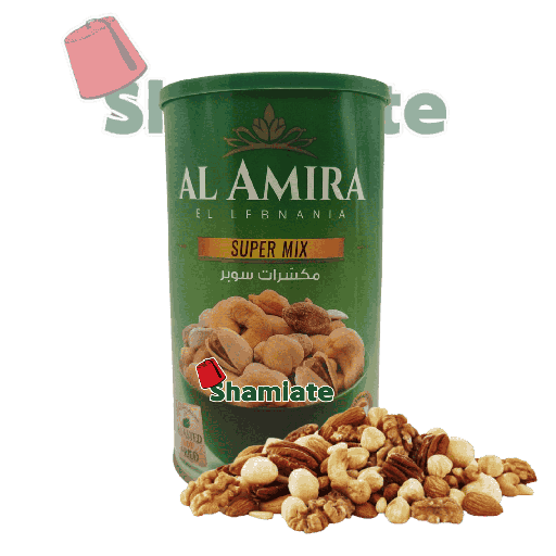 [001752 Dried Fruit Mix (Al Amira El Lebnania, Super Mix Green Box, 450 gm, 12 Pieces) Mélange de Fruits Secs (Al Amira El Lebnania, Super Mix Boîte Verte, 450 gm, 12 Pièces) Melange de Fruits Secs (Al Amira El Lebnania, Super Mix Boite Verte, 450 gm, 12 Pieces)مزيج فواكه مجففة (الأميرة اللبنانية، سوبر ميكس أخضر، علبة، 450 غرام، 12 قطعة) ] مزيج فواكه مجففة (الأميرة اللبنانية، سوبر ميكس أخضر، علبة، 450 غرام، 12 قطعة)