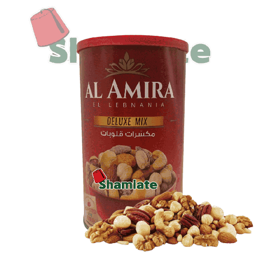 [001753 Dried Fruit Mix (Al Amira El Lebnania, Deluxe Mix Red Box, 450 gm, 12 Pieces) Mélange de Fruits Secs (Al Amira El Lebnania, Deluxe Mix Boîte Rouge, 450 gm, 12 Pièces) Melange de Fruits Secs (Al Amira El Lebnania, Deluxe Mix Boite Rouge, 450 gm, 12 Pieces)مزيج فواكه مجففة (الأميرة اللبنانية، مزيج فاخر، علبة حمراء، 450 غرام، 12 قطعة) ] مزيج فواكه مجففة (الأميرة اللبنانية، مزيج فاخر، علبة حمراء، 450 غرام، 12 قطعة)