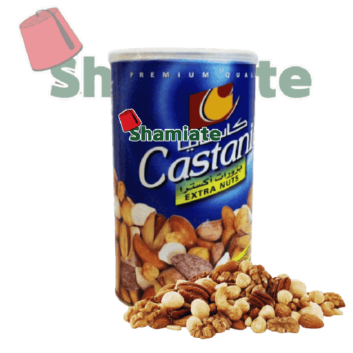 [2744 Mix Nuts (Castania, Extra Blue Box, 450 gm, 12 Pieces) Mélange de Fruits Secs (Castania, Extra Boîte Bleue, 450 gm, 12 Pièces) Melange de Fruits Secs (Castania, Extra Boite Bleue, 450 gm, 12 Pieces)مكسرات مشكلة (كاستانيا, علبة زرقاء اكسترا, 450 غرام, 12 وحدة) ] مكسرات مشكلة (كاستانيا, علبة زرقاء اكسترا, 450 غرام, 12 وحدة)