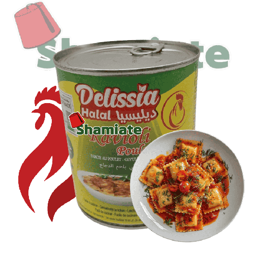 [001806 Chicken Ravioli (Delissia, 800 gm, 12 Pieces) Ravioli Poulet (Delissia , 800 gm, 12 Pièces) Ravioli Poulet (Delissia , 800 gm, 12 Pieces)رافيولي لحم دجاج (ديليسيا، 800 غرام، 12 قطعة) ] رافيولي لحم دجاج (ديليسيا، 800 غرام، 12 قطعة)