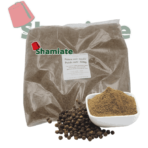 [001811 Ground Dark Pepper (Jasmeen, 500 gm, 1 Piece) Poivre Noir Moulu (Jasmeen, 500 gm, 1 Pièce) Poivre Noir Moulu (Jasmeen, 500 gm, 1 Piece)فلفل أسود مطحون (ياسمين, 500 غرام, 1 وحدة) ] Poivre Noir Moulu (Jasmeen, 500 gm, 1 Pièce)
