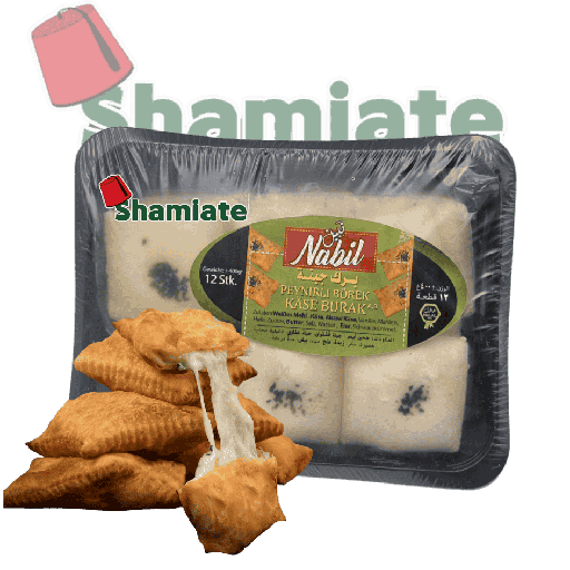 [001834 Frozen Cheese Borek (Nabil, 400 gm, 12 Pieces) Borek au Fromage, Surgelés (Nabil, 400 gm, 12 Pièces) Borek au Fromage, Surgeles (Nabil, 400 gm, 12 Pieces)برك جبنة مجمدة (نبيل، 400 غرام، 12 قطعة) ] Frozen Cheese Borek (Nabil, 400 gm, 12 Pieces)