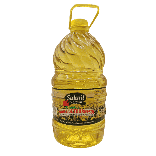 [001911 Sunflower Oil (Sakoil, 5 L, 3 Pieces) Huile de Tournesol (Sakoil, 5 L, 3 Pièces) Huile de Tournesol (Sakoil, 5 L, 3 Pieces)(زيت عباد الشمس (ساكويل, 5 لتر, 3 وحدات ] Huile de Tournesol (Sakoil, 5 L, 3 Pièces)