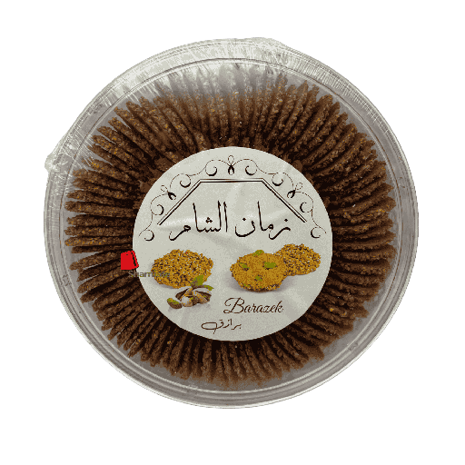 [001934 Oriental Pastry (Zaman Al Sham, Baraziq, 500 gm, 12 Pieces) Pâtisserie Orientale (Zaman Al Sham, Barazik, 500 gm, 12 Pièces) Patisserie Orientale (Zaman Al Sham, Barazik, 500 gm, 12 Pieces)حلويات سوري فاخرة (زمان الشام, برازق, 500 غرام, 12 حبات) ] حلويات سوري فاخرة (زمان الشام, برازق, 500 غرام, 12 حبات)