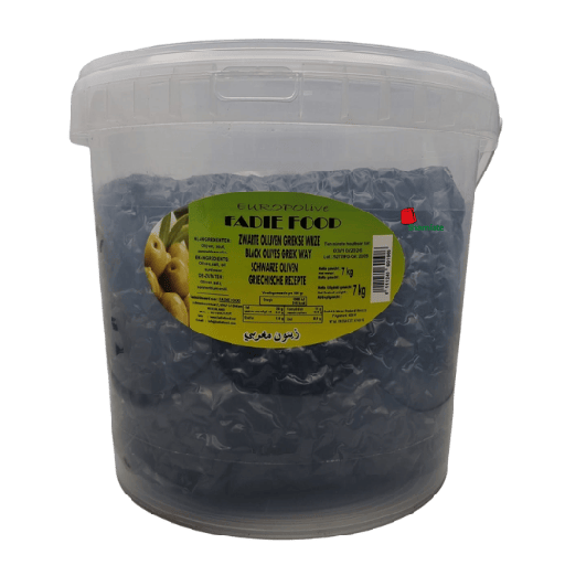 [002011 Moroccan Black Olive (Greek Way, 7 kg, 1 piece) Olives Noires Marocaines ( À la grecque, 7 Kg, 1 Pièce) Olives Noires Marocaines ( A la grecque, 7 Kg, 1 Piece)زيتون أسود مغربي (على الطريقة اليونانية، 7 كجم، حبة واحدة) ] Olives Noires Marocaines ( À la grecque, 7 Kg, 1 Pièce)