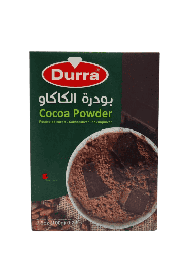 [002051 Cocoa Powder (Durra, 100g, 12 Pieces) Poudre De Cacao (Durra, 100 gm, 12 Pièces) Poudre De Cacao (Durra, 100 gm, 12 Pieces)مسحوق الكاكاو (الدرة، 100 غرام، 12 قطعة) ] Poudre De Cacao (Durra, 100 gm, 12 Pièces)