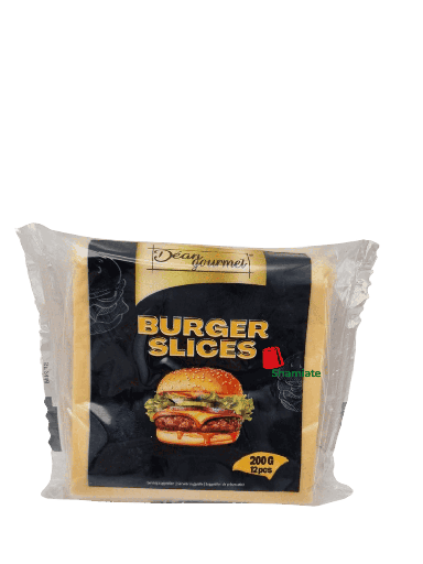 [002066 Burger Cheese Slices (Dean Gourmet, 200g, 24 Pieces) Tranches De Fromage Pour Hamburger (Dean Gourmet, 200 g, 24 pièces) Tranches De Fromage Pour Hamburger (Dean Gourmet, 200 g, 24 pieces)شرائح جبن البرجر (ديان جورميه، 200 غرام، 24 قطعة) ] Tranches De Fromage Pour Hamburger (Dean Gourmet, 200 g, 24 pièces)