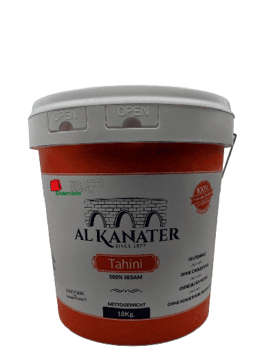 [002067 Tahini (Sesame Cream) (Al Kanater, 18 kg, 1 piece) Tahina (Crème De Sésame) (Al Kanater, 18 Kg, 1 Pièce) Tahina (Creme De Sesame) (Al Kanater, 18 Kg, 1 Piece)طحينة (القناطر 18 كيلو 1 حبة) ] طحينة (القناطر 18 كيلو 1 حبة)