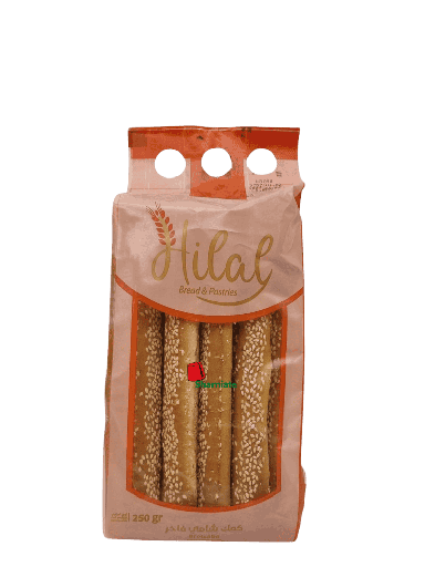 [002112 Bread Sticks (Kaak) (Hilal, Sesame, 300g, 30 Pieces) Bâtonnets De Pain (Kaak) (Hilal, Sésame, 300 gm, 30 Pièces) Batonnets De Pain (Kaak) (Hilal, Sesame, 300 gm, 30 Pieces)كعك (هلال, سمسم, 300 غرام, 30 وحدة) ] Bread Sticks (Kaak) (Hilal, Sesame, 300g, 30 Pieces)