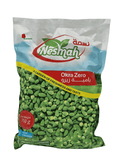 [002115 Frozen Okra (Nesmah, Zero, 750 gm, 00 Pieces) Gombo Surgelées (Nesmah, Zéro, 750 gm, 10 Pièces) Gombo Surgelees (Nesmah, Zero, 750 gm, 10 Pieces)بامية مجمدة (نسمه, صفر, 750 غرام, 00 وحدة) ] Frozen Okra (Nesmah, Zero, 750 gm, 00 Pieces)