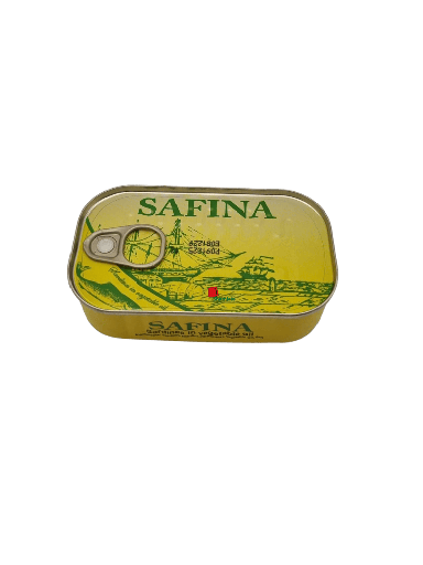 [002118 Canned Sardine (Safina, In Oil, 125 gm, 50 Pieces) Sardine En Conserve (Safina, À l'Huile, 125 gm, 50 Pièces) Sardine En Conserve (Safina, A l'Huile, 125 gm, 50 Pieces)سردين معلب (سفينة, بالزيت, 125 غرام, 50 وحدة) ] سردين معلب (سفينة, بالزيت, 125 غرام, 50 وحدة)