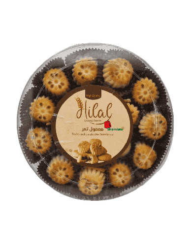 [002132 Oriental Pastries (Hilal, Date Maamoul, 510g, 16 Pieces) Pâtisserie Orientale (Hilal, Maamoul aux dattes, 510 gm, 16 Pièces) Patisserie Orientale (Hilal, Maamoul aux dattes, 510 gm, 16 Pieces)حلويات شرقية (هلال، معمول بالتمر، 510 غرام، 16 قطعة) ] Oriental Pastries (Hilal, Date Maamoul, 510g, 16 Pieces)