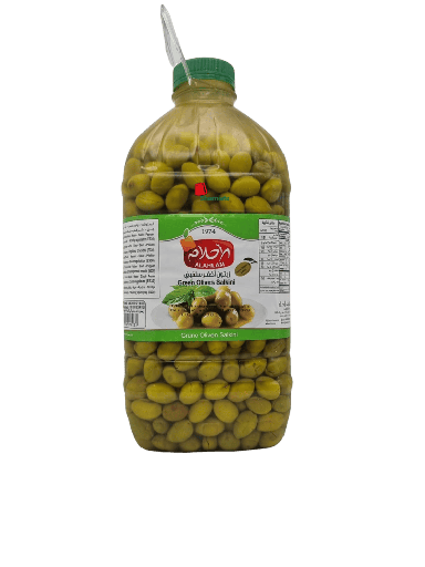 [002165 Green Olives Salkini (Al Ahlam, 2 Kg, 6 Pieces) Olives Vertes Salkinis (Al Ahlam, 2 Kg, 6 Pièces) Olives Vertes Salkinis (Al Ahlam, 2 Kg, 6 Pieces)زيتون أخضر سلقيني (الاحلام, 2 كلغ, 6 وحدات) ] Olives Vertes Salkinis (Al Ahlam, 2 Kg, 6 Pièces)