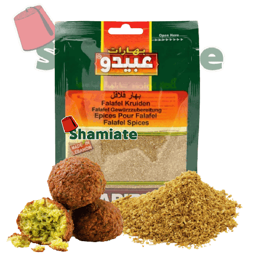 [2865 Falafel Spices (Abido, 50 gm, 10 Pieces) Épices Falafel (Abido, 50 gm, 10 Pièces) Epices Falafel (Abido, 50 gm, 10 Pieces)بهارات فلافل (عبيدو, بلا, 50 غرام, 10 وحدات) ] Épices Falafel (Abido, 50 gm, 10 Pièces)