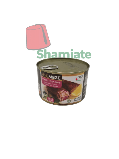 [002188 Canned Eggplant (Stuffed with Rice and Herbs) (Finemeze, 400g, 24 Pieces) Aubergine en Conserve (Farcies aux Riz et aux Herbes) (Finemeze, 400 gm, 24 Pièces) Aubergine en Conserve (Farcies aux Riz et aux Herbes) (Finemeze, 400 gm, 24 Pieces)باذنجان معلب (محشي بالأرز والأعشاب) (فينميز، 400 غرام، 24 قطعة) ] Canned Eggplant (Stuffed with Rice and Herbs) (Finemeze, 400g, 24 Pieces)