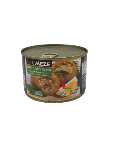 [002191 Canned Green Peppers (Stuffed with Rice and Herbs) (Finemeze, 400g, 24 Pieces) Poivrons Verts en Conserve (Farcis aux Riz et aux Herbes) (Finemeze, 400 gm, 24 Pièces) Poivrons Verts en Conserve (Farcis aux Riz et aux Herbes) (Finemeze, 400 gm, 24 Pieces)فلفل أخضر معلب (محشو بالأرز والأعشاب) (فينميز، 400 غرام، 24 قطعة) ] فلفل أخضر معلب (محشو بالأرز والأعشاب) (فينميز، 400 غرام، 24 قطعة)