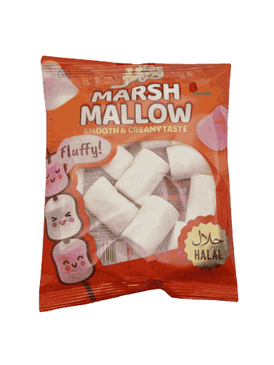 [002193 Orange Marshmallow (Al Fakhr 65g x 28 Pieces) Guimauve (Marshmallow) Orange (Al Fakhr 65g x 28 Pièces) Guimauve (Marshmallow) Orange (Al Fakhr 65g x 28 Pieces)حلوى المارشميلو البرتقالية (الفاخر 65 غرام × 28 قطعة) ] Guimauve (Marshmallow) Orange (Al Fakhr 65g x 28 Pièces)