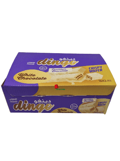 [002205 Wafer Biscuits (Dingo, White Chocolate, 16 x 21 gm, 12 Pieces) Biscuits Wafer (Dingo, Chocolat Blanc,16 x 21 gm, 12 Pièces) Biscuits Wafer (Dingo, Chocolat Blanc,16 x 21 gm, 12 Pieces)بسكويت الويفر (دينغو، شوكولاتة بيضاء، 16 × 21 جم، 12 قطعة) ] Biscuits Wafer (Dingo, Chocolat Blanc,16 x 21 gm, 12 Pièces)