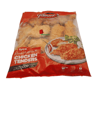 [002226 Spicy Chicken Tenders (Tammo's Food, 800g, 12 Pieces) Blanc de Poulet Piquant (Tammo's Food, 800gm, 12 Pièces) Blanc de Poulet Piquant (Tammo's Food, 800gm, 12 Pieces)صدور دجاج حارة (تموز فود، 800 غرام، 12 قطعة) ] Blanc de Poulet Piquant (Tammo's Food, 800gm, 12 Pièces)