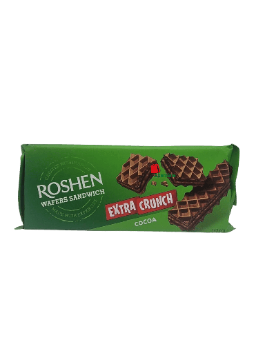 [002269 Gaufres Extra Croustillantes, Sandwich, 1275 (Roshen Wafers, Cocoa, 142 gm, 15 Pièces) Gaufres Extra Croustillantes, Sandwich, 1275 (Roshen Wafers, Cacao, 142 gm, 15 Pièces) Gaufres Extra Croustillantes, Sandwich, 1275 (Roshen Wafers, Cacao, 142 gm, 15 Pieces) ويفر اكسترا مقرمش، سندويتش، 1275(رقائق روشن، الكاكاو، 142 غرام، 15 قطعة) ] Gaufres Extra Croustillantes, Sandwich, 1275 (Roshen Wafers, Cocoa, 142 gm, 15 Pièces)