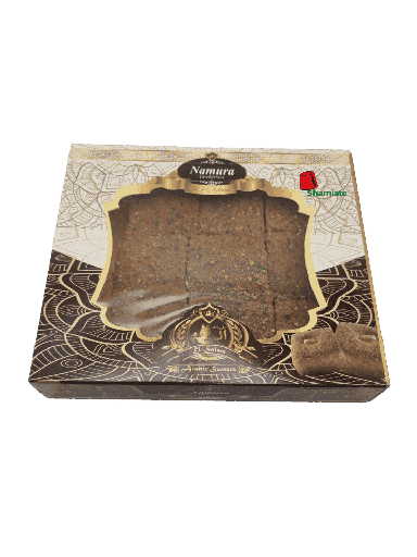 [002297 Oriental Pastries (Namoura, Basboussa, 500g, 10 Pieces) Pâtisserie Orientale (Namura, Basboussa, 500 gm, 10 Pièces) Patisserie Orientale (Namura, Basboussa, 500 gm, 10 Pieces)حلويات فاخرة (نمورة، بسبوسة، 500 غرام، 10 قطع) ] Oriental Pastries (Namoura, Basboussa, 500g, 10 Pieces)